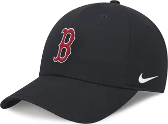 Nike Boston Red Sox Evergreen Club Nike Mens MLB Adjustable Hat in Blue | NB014FABQ-BEK