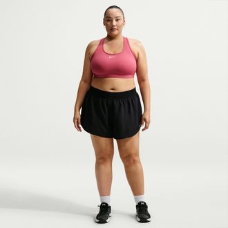 Nike Womens One Dri-FIT Mid-Rise 3 Brief-Lined Shorts in Black | IF6041-011