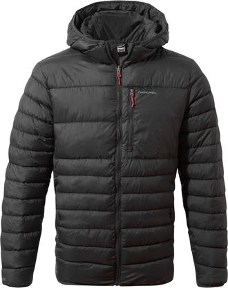Craghoppers Heren Compresslite VIII Gewatteerd jack met capuchon (Zwart)
