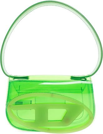 Diesel 1DR Schoudertas - Dames - Handtassen - Groen - ONE Size - Leer - Tassen