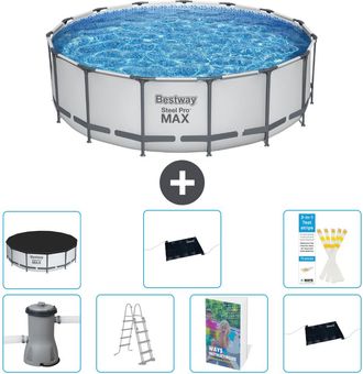 Bestway Piscina Bestway Steel Pro Max Redonda - 488x122 Cm - 8-piezas S562