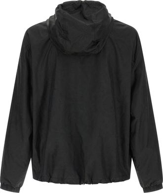 Versace Mens Black Nylon Shell Jacket Clothing