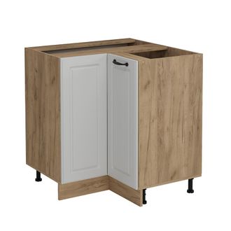 Vicco Armario De Esquina R-line, Blanco Casa De Campo, 75.6 Cm Sin Encimera