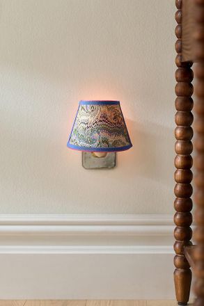 Anthropologie Marbled Paper Shade Night Light