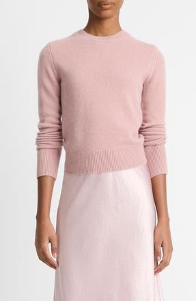 Vince Cashmere Crewneck Sweater in Dark Orchid Stone at Nordstrom Rack, Size Large