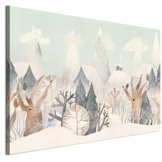 OEM Cuadro Sobre Lienzo Italiano De 90 X 60 Cm - Estilo Escandinavo - Naturaleza Cuadro Sobre Lienzo Italiano De 120 X 80 Cm - Estilo Escandinavo - Natura