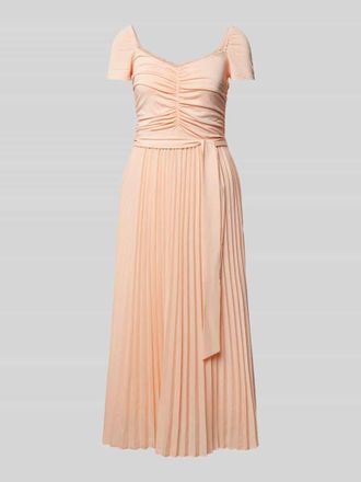 Guess Midikleid mit Raffungen Modell VERONICA in Hellrosa, Größe XS