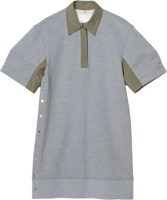 3.1 Phillip Lim polo-collar short-sleeve mini dress - Grey