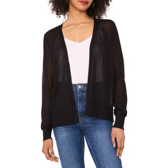 Vince Camuto Tissue Knit Cardigan in Rich Black at Nordstrom Rack, Size X-Small
