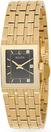 Bulova x Marc Anthony Quadra Bracelet Watch, 21mm in Gold at Nordstrom Rack