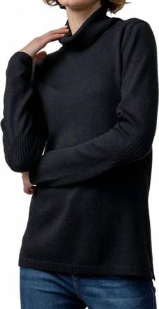 Alicia Adams Alpaca Keaton Turtleneck Sweater In Black