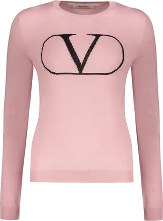 Valentino Garavani Long Sleeve Crew-neck Sweater