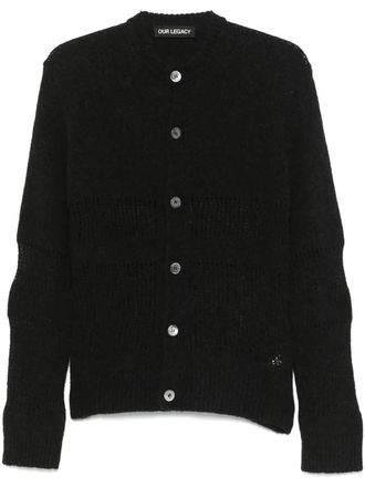 Our Legacy Opa cardigan - men - Cotton/Merino/Alpaca Wool - 48 - Grey