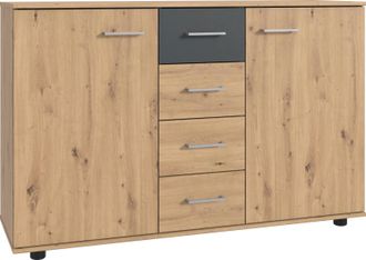 Wimex Kombikommode »Taiga« obere Schublade in Absatzfarbe oder uni weiss