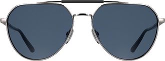 Calvin Klein Mens Metal Aviator Sunglasses - Grey