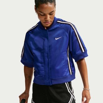 Nike Womens Court Slam Tennis Jacket in Blue | IQ2680-417