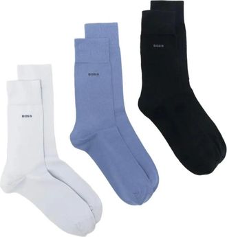 HUGO BOSS Hugo, Socks, male, Multicolor, Size: M 3P RS Uni CC Crew Socks