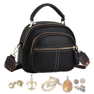 Generic Leather Bag - Fashionable Comfort Shoulder Bag, Unique Present Shoulders Bags | Shoulder Womens Multifunctional Compartment, Large Capacity Womens Tot