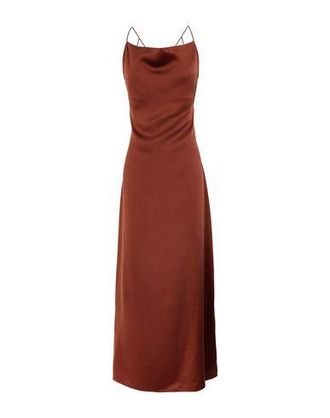 8 by YOOX SILK OPEN-BACK WOVEN LONG DRESS