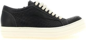 Rick Owens Black Lace-up Sneakers