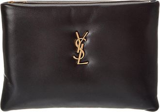 Saint Laurent Calypso Small Leather Pouch