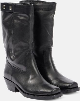 Isabel Marant Ademe leather cowboy boots