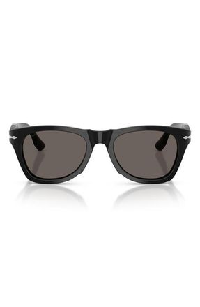 Persol 51mm Phantos Sunglasses in Black /Dark Gryey at Nordstrom