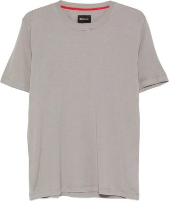 Kiton T-shirt girocollo - - Tops - Uomo - Grigio - 2XL