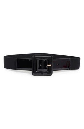 Kate Spade New York 45mm stitched feather edge waist belt in Black at Nordstrom Rack, Size Large/x-Large