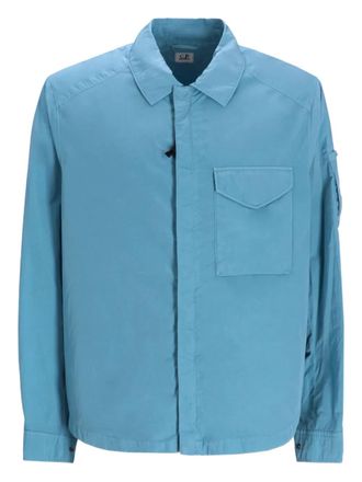 C.P. Company pocket-fastening shirt jacket - men - Polyamide - S - Blue