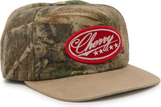 Cherry Los Angeles Camo Five Star Panelled Cotton cap - Green - One Size
