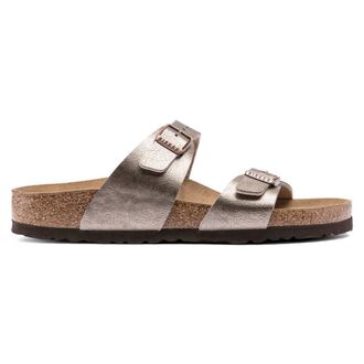 Birkenstock Sliders, female, Beige, 5 UK, Sydney Sliders