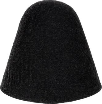 Jacquemus Gorro Cloche de Lana Cloche - Accessories - Mujer - Gris - 58 CM