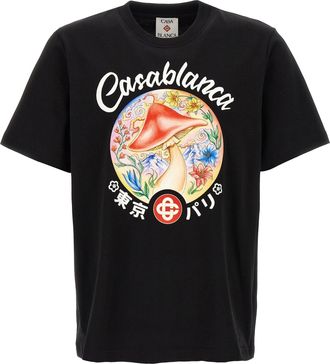 Casablanca Mushroom Emblem T Shirt