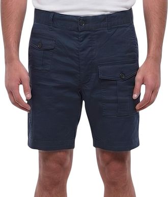 Dsquared2 Navy Blue Solid Cargo Shorts