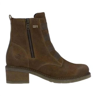 Remonte Womens Real Leather Mid Height Boots In Sattel
