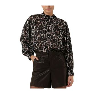 Silvian Heach Blusa/Tunica/Blouse - Dames - Blouses & Shirts - Bruin - Maat: 4XS Poliester
