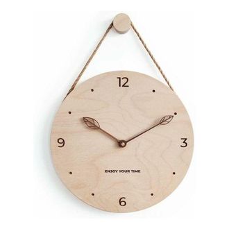 OEM Reloj De Pared R&uacute;stico De Madera De 30 Cm Para Decoraci&oacute;n Del Hogar - Reloj De Pared Anal&oacute;gico Decorativo Para Colgar En La Sala De Estar, Dormitorio,
