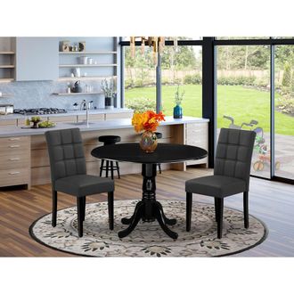 East West Furniture 3 Piece Dining Table Set contain A Wood Table