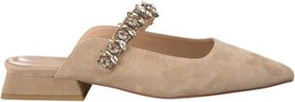 Alma En Pena Hak schoen strass band - Dames - Slip ons - Beige - 40 EU - Leer - Schoenen