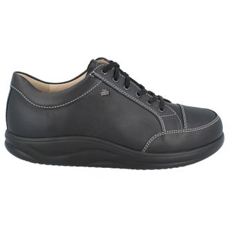 Finn Comfort Huelva Leather Mens Lace Up Shoes - Black - Size:UK 10.5