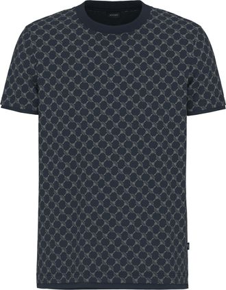 Joop T-Shirt JOOP Victormanuel, Herren, Gr. XXL, dunkelblau, Single Jersey, Obermaterial: 50% Baumwolle, 50% Lyocell, unifarben, regular fit, Rundhals, Shi