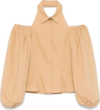 MVP Wardrobe Camicia con spalle scoperte - Marrone