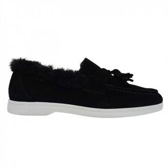 Firetrap Dames/Dames Loro Suede Platte Bootschoenen (Zwart)
