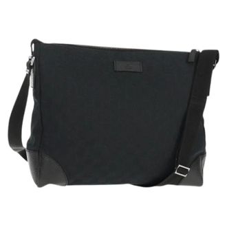 Gucci Pre-owned Cross Body Bags, unisex, Black, Size: ONE SIZE Pre-owned Canvas Crossbody Bag