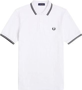 Fred Perry Heren, Tops, Wit, Maat: 2XL Katoen