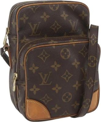 Louis Vuitton Pre-owned Cross Body Bags, female, Brown, Size: ONE SIZE Pre-owned Vintage Canvas Cross Body Bag