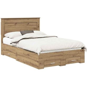 vidaXL Bed Frame with Drawer with Headboard Manual Engineered Wood vidaXL