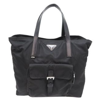 Prada Black Nylon Tote Bag (Pre-Owned)