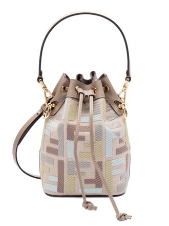 Fendi Mon Tresor bucket-tas - Beige